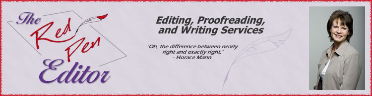 Karen Reddick, The Red Pen Editor, Editorial Services, Colorado ...